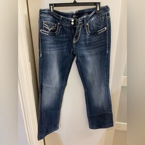 Vigoss Dark Blue Ankle Jeans